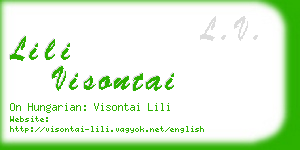 lili visontai business card